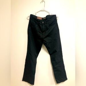 Jachs Men's New York stretch straight fit mid-rise black jeans size 32x29